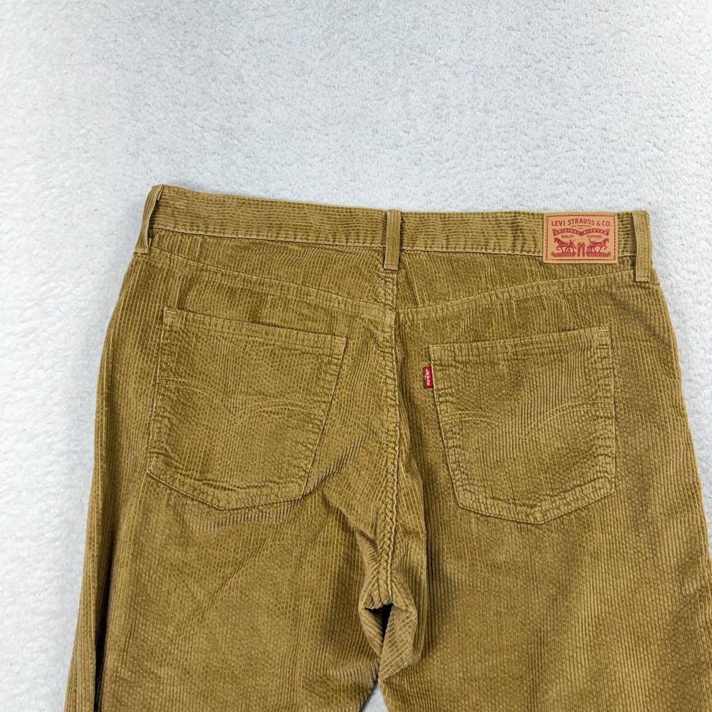 Levis Corduroy Jeans Mens 33 Fits 35x29 Brown Straight Cotton A4690-1840 - Picture 10 of 11